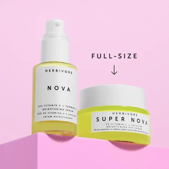 NEW Herbivore Bright Stars Set Brighter Skin in 7 Days - Limited Edition/2PC - Picture 4 of 7